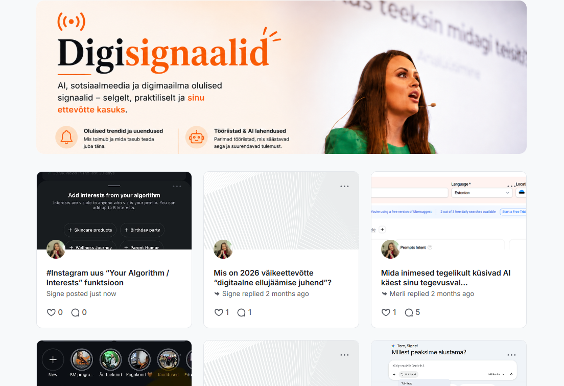 digisignaalid - signe-õunapuu-väikeäri kogukond